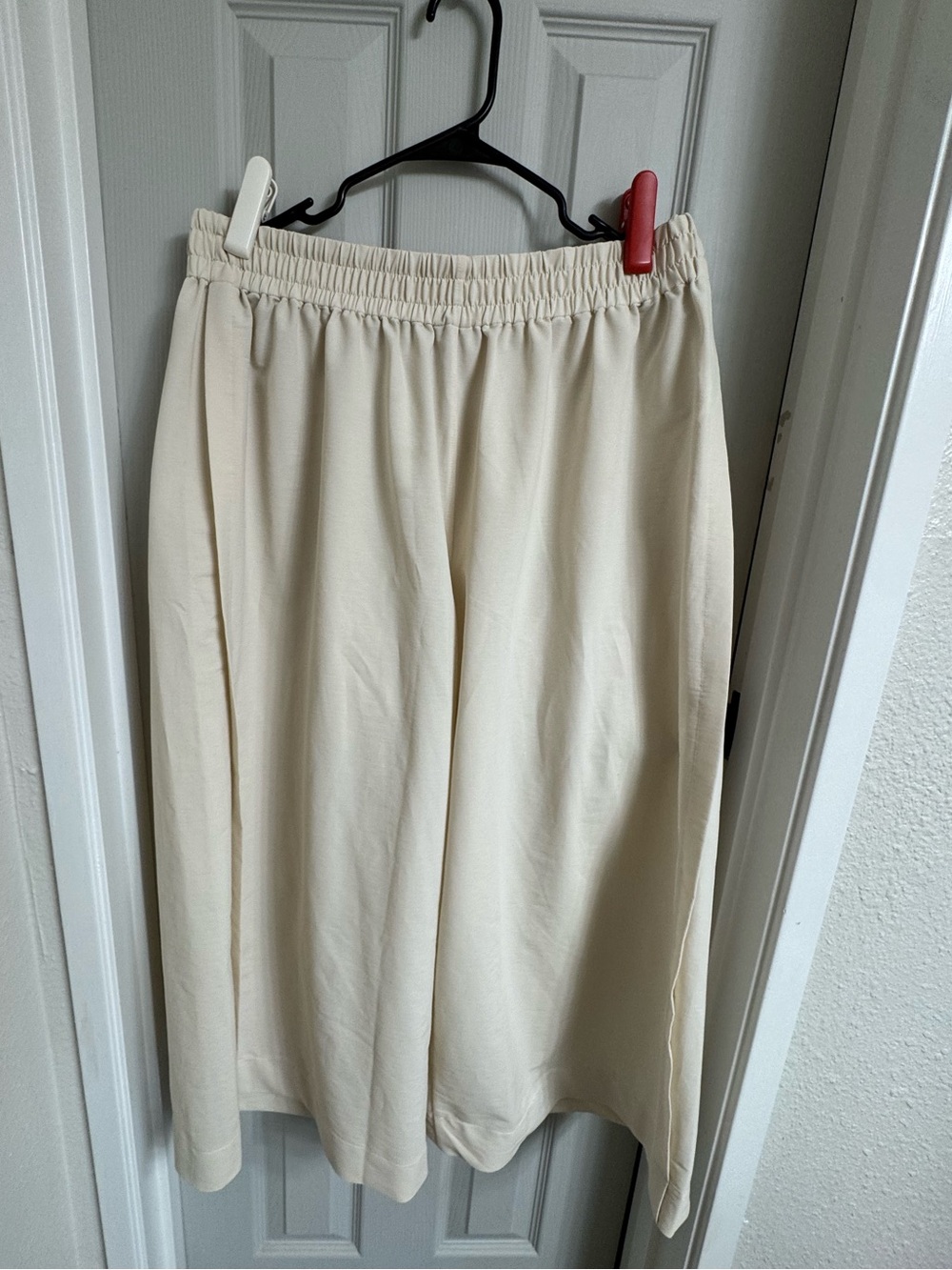 COS - Elasticated Cotton Culottes - Medium - Ivory